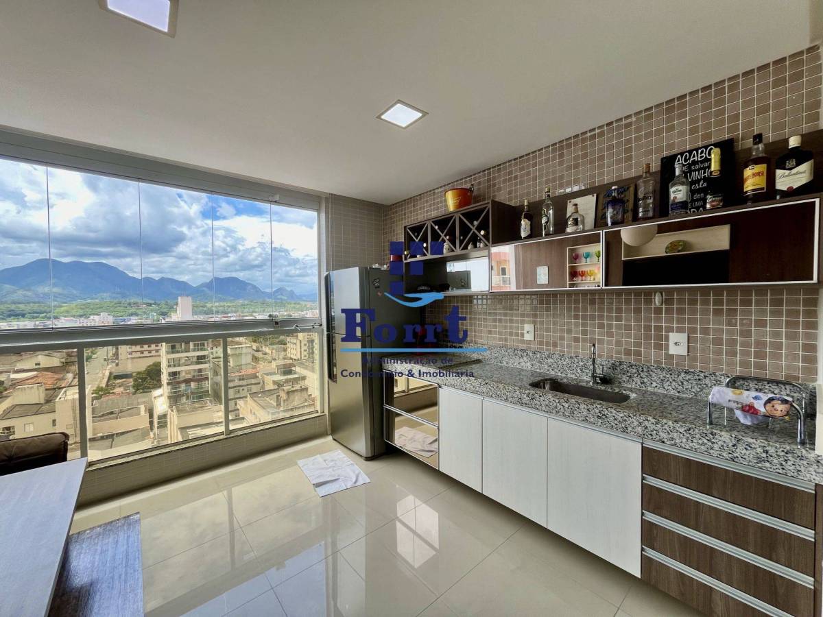 Apartamento à venda na Praia do Morro com 2 quartos, Varanda Gourmet - Forrt Imobilária